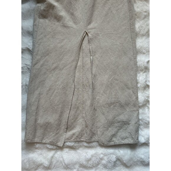 H&M Linen-Blend Midi Skirt Size 6 – Lightweight Breathable Summer Essential - Picture 8 of 13